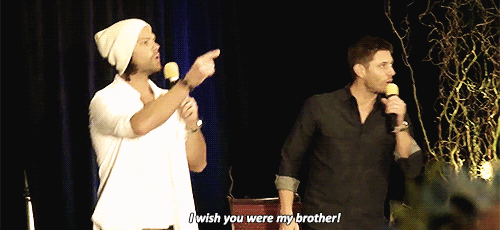 thewinchesterbrotherslove:  Look at Jensen getting all offensive. Like bro I’m