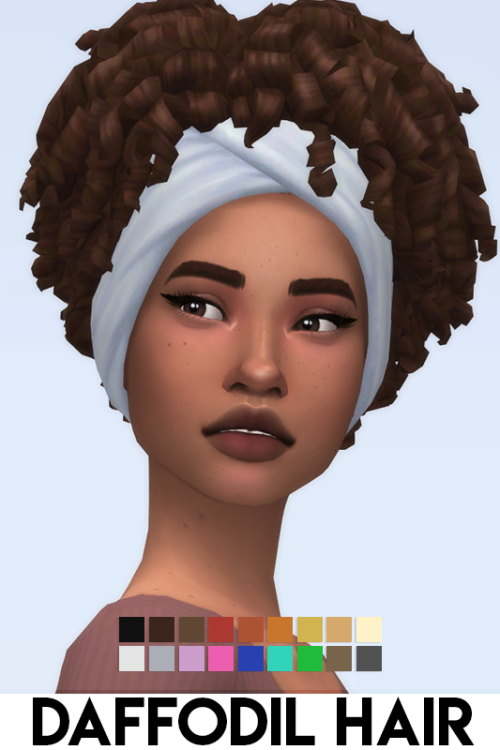 imvikai:DAFFODIL HAIR BY VIKAIOnce the new patch came out I knew I had to make this! Hope you all li