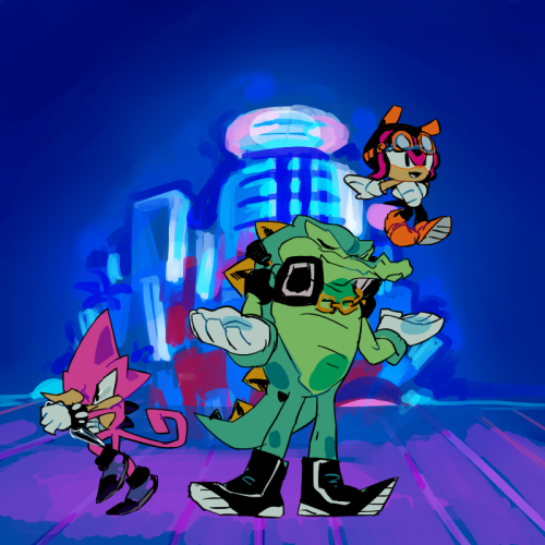 krokodilov:Knuckles Chaotix without Knuckles and the half of Chaotix.