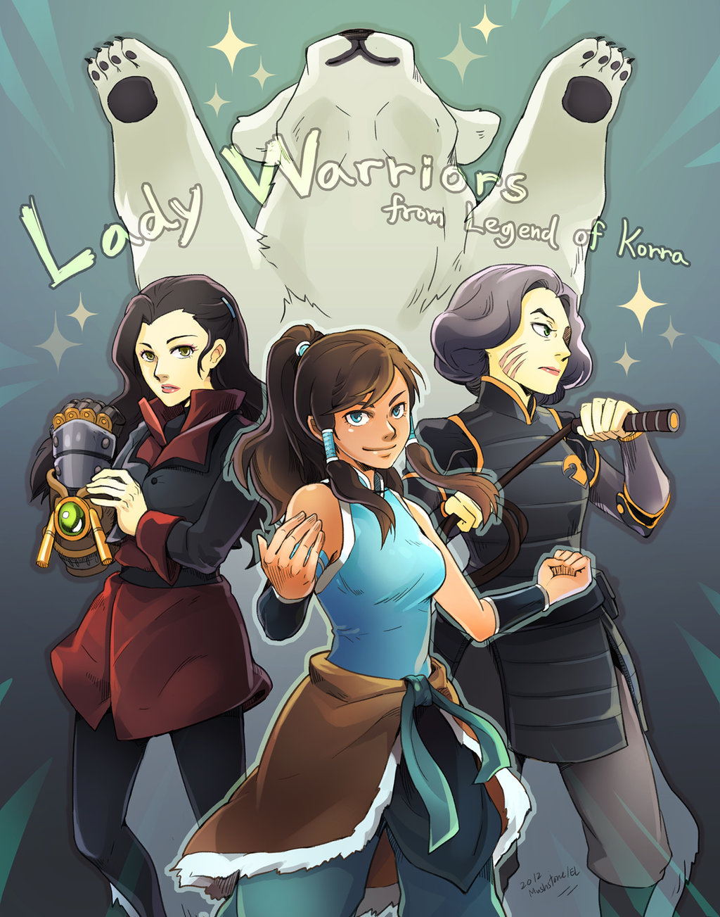 art-of-the-avatar:  Lady warriors from Legend of Korra by ~Mushstone  such fine ladies~
