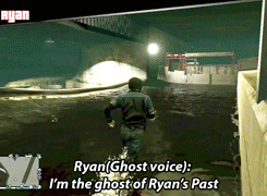 ryanismyfave:Ryan being a dork and distracting Ray in GTA V (x)→ “ Ray, I’m coming around the 
