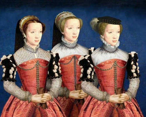 Triple portrait from the 1550s (Click to enlarge)