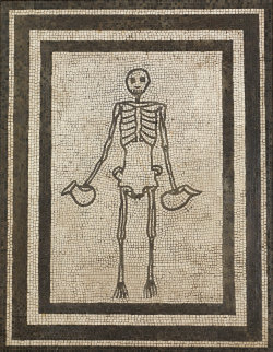 Centuriespast:   A Floor Mosaic From The Dining Room Of A Pompeii Home. In Roman
