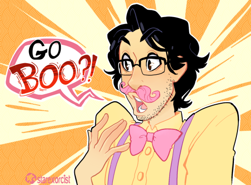 starexorcist:Okay that interview video made my day and I had to draw some Wilford Warfstache 