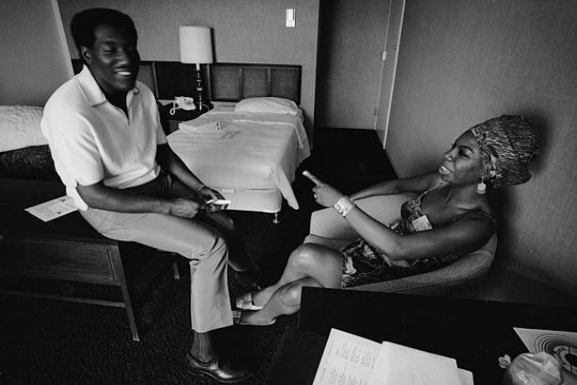 orwell:  Nina Simone and Otis Redding at the Regency Hyatt Hotel, Atlanta, GA, 1967.