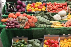 selinaminx:  womenasfood:  Don’t forget to eat your veggies…  Mystique at the Farmers Market … 