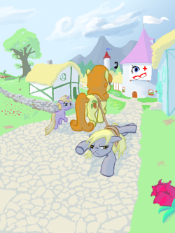 ponies-n-stuff:  Carrot Top wins this one.   XD! Poor Derpy &lt;3