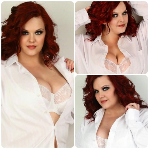 thebbwgallery: jadegreenmodel: Nothing sexier than a woman in a man’s shirt! Gorgeous redhead