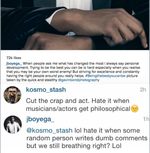 finnaknownjedi: rootbeergoddess: starwarsherofinn: Boyega Week: John Boyega + his legendary clapback