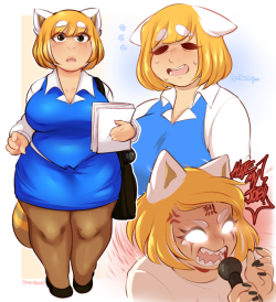 queenchikkibug:  did a humanized version of the red panda waif