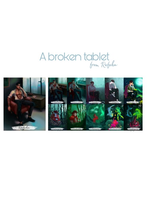 Participated In The Broken Tablet Art Challenge With 10 Artists