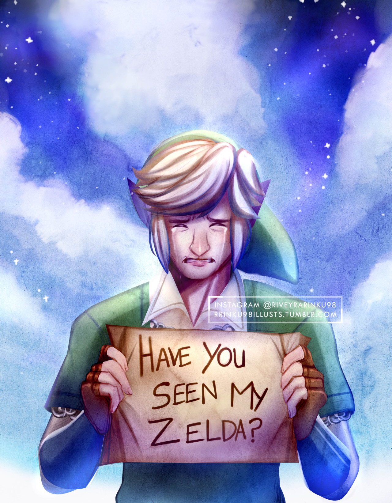 Same energy when I was lost in a mall tho.--Originally from December, just finished it today! #Skyward Sword #skyward sword link  #legend of zelda  #the legend of zelda #ss link#digital painting#2022art