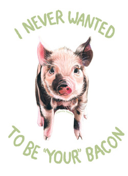 camillanarea:  Pigs never have a choice.  You do.  (Artwork: camillanarea.tumblr.com) 
