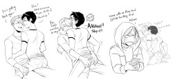 madelezabeth:  Big YOI sketch dump~ Also