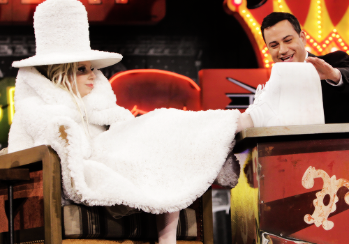 Porn Pics ladyxgaga:  Gaga on ‘Jimmy Kimmel Live’