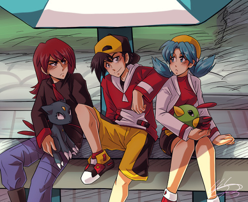 geneseedraws: ジョウト・トリオ！&lt;333 I really wanted to draw a nice piece of the original Johto Trio, 