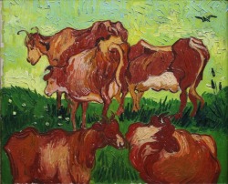 lonequixote:  Cows by Vincent van Gogh (via @lonequixote) 