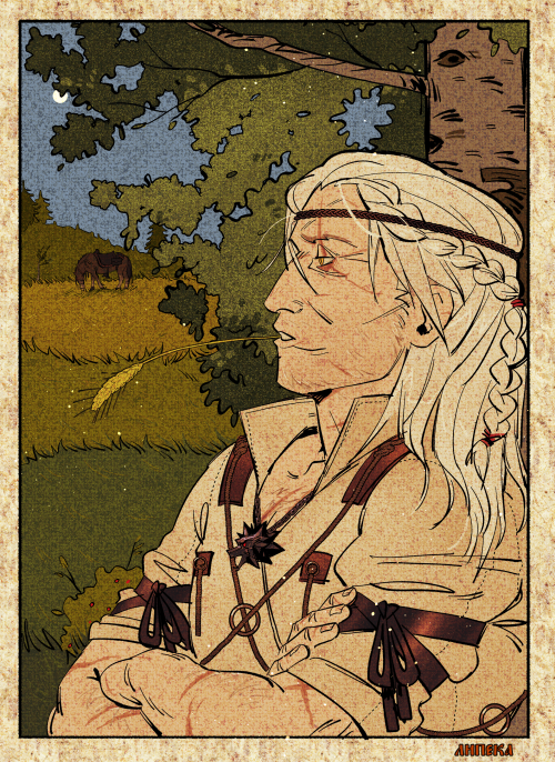 l1p3k4:Resting Geralt for @razinandstuff ! commissions are open