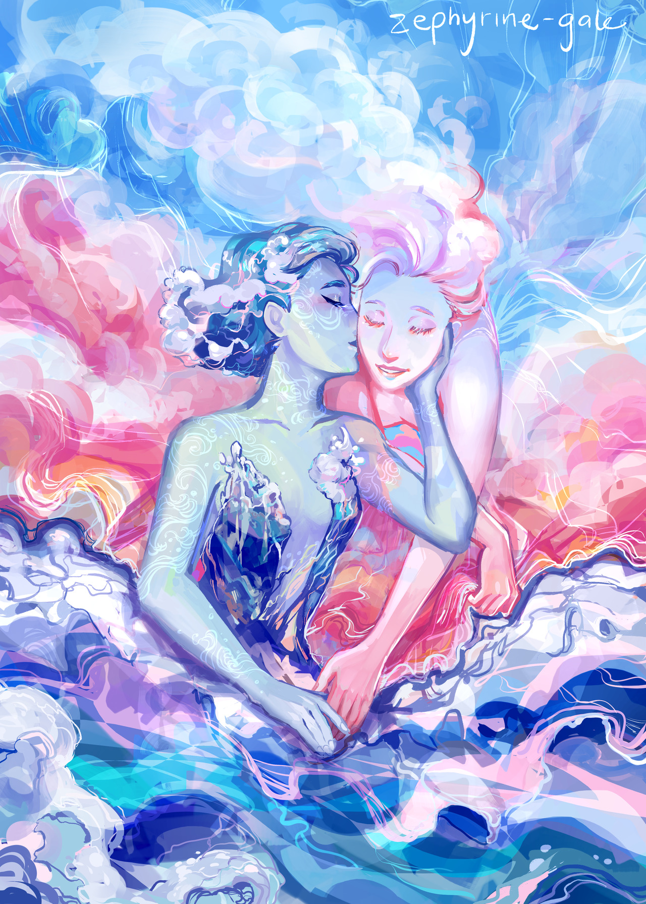 zephyrine-gale:The sea and the sky are girlfriends