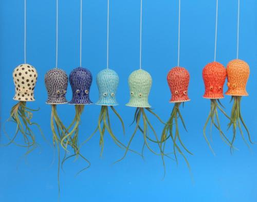 Adorable Mini Octopus Air Plant Hanger. How cute ! Available here 