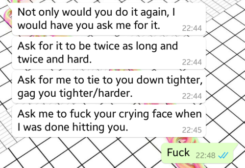 kitten-heartsmacker:  I haven’t posted any of mine and Master’s conversations for a while. ヾ(^ ^ゞ