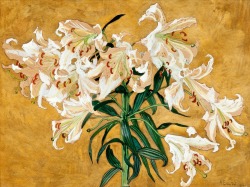 huariqueje:Lillies  -  Albert Edelfel   1894