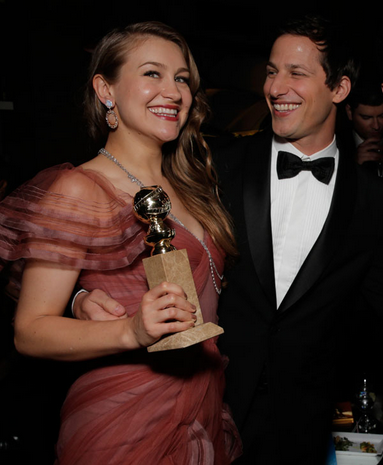 wrongsara: Joanna Newsom &amp; Andy Samberg @ the Fox afterpartyPhotographed by Todd Williamson