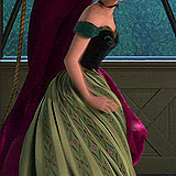 andalasiaa:  Appreciation Post: The skirt of Anna’s ball dress 