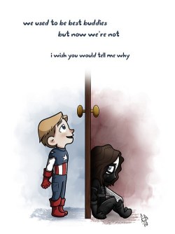 becoming-lee:  Steve: “Do you want to build Project Insight?”            ”It doesn’t have to be Project Insight.” Bucky: Steve: “Okay bye…”  