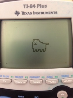 the-shapeshifters-hidden-domeain:  bubblynx:  During class one of the boys silently slid their calculator over to me and this is what I saw.  How can this be done 