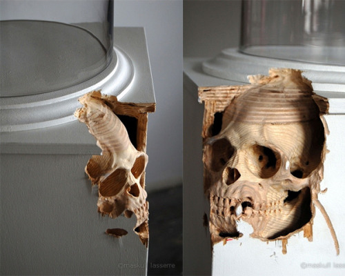 thebeardsnotes:  Skeletal Creatures Carved Out Of Everyday Objects Artist - Maskull Lasserre  