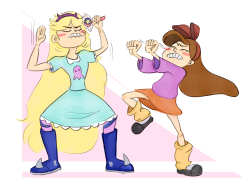 maybeiwasserious:  lizzymodblog:  maybeiwasserious:  grandfunkrailrodeo:  You know if these two ever met it would result in one killer dance party.  Star Vs. the Forces of 90s Pop Songs.  Star Vs. Songs that have actual quality  GDI Lizzy.