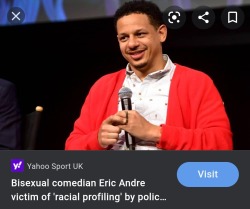 therealraewest:newkidsonmycock36:socialistexan:Was I supposed to know Eric Andre is bisexual or was I just supposed to find that out in an article about him being racial profiled from a month ago?does this look like something out of his comfort zoneTo