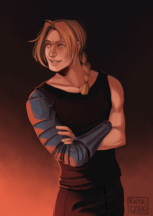 kayaczek:I was cleaning my room and found old FMA volumes and then I just sat down and drew EdInstag