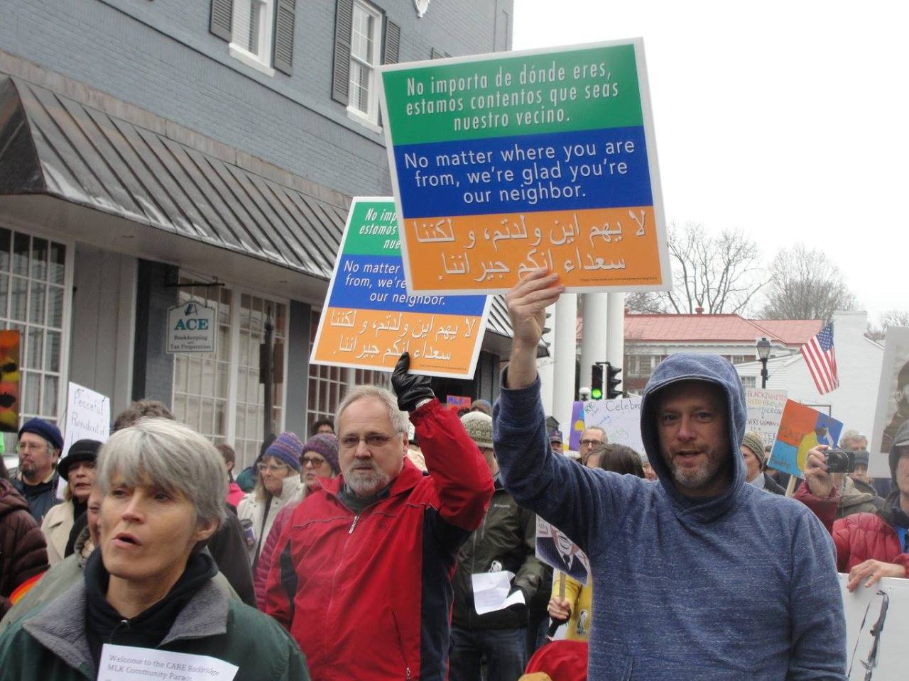 fuckyeahmarxismleninism:  Lexington, Virginia: Say no to hate, yes to unity &amp;