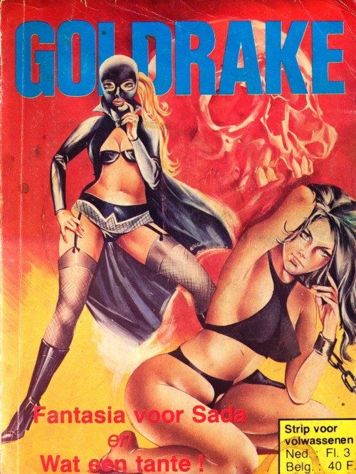 Madame Brutal on the covers of the Italian comic Goldrake. These are the Dutch editions where she is