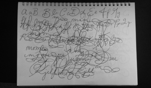 I write when I’m bored.Just not legibly.