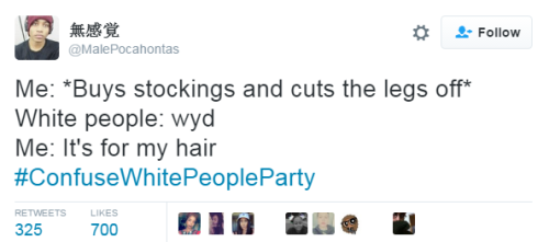 sensei-aishitemasu: bellaxiao: #ConfusedWhitePeopleParty proved once again that white people just lo