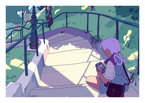 illustration day 7 to 9 for the slowtember: garden//texting