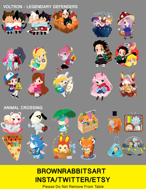 Hello! I will be at #AnimeExpo at Artist Alley table F23!!! Here is a selection of what I will have 