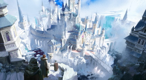 Ice Kingdom caiji Lin https://www.artstation.com/artwork/KaXNBr