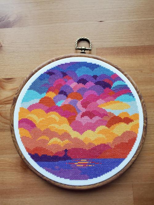 crossstitchworld: it took more than it should but it’s finally finished! Pattern by Stitching 