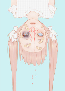 saccstry: Day 23: NosebleedCouldn’t think of anything interesting for this day so here’s an upside down Silka lol. 