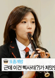 apinkdays:  eunji on my little television for anon ♡  