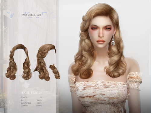 Exposed ear long hair - ER0420 by wingssimsCreated for: The Sims 4Colors:15All lodsCompatible hatsSu