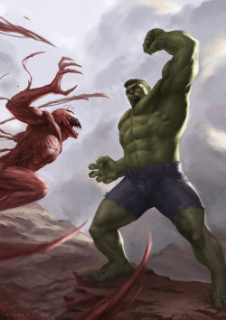 westcoastavengers:  Carnage | Hulk | Francisco