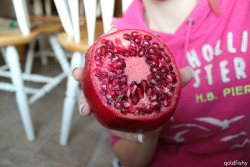 4wkah:  qoldfishy:  Pomegranates are literally