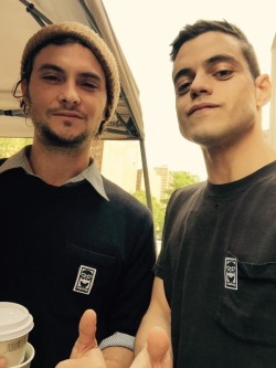 ramimalekonline:  Rami Malek &amp; Shiloh Fernandez fSociety - Join the Movement