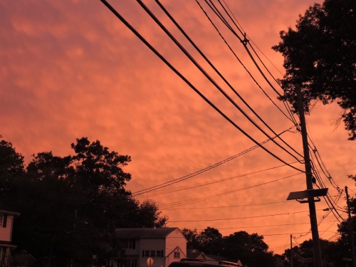 contraesthetic: post thunderstorm sunset - the world is on fire