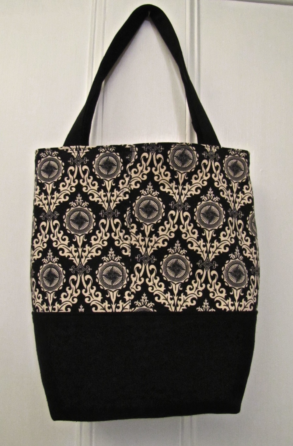 Small patterned black & cream bag is fully lined... - the rustic soul